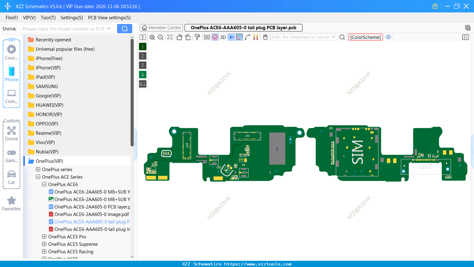 OnePlus ACE6-AAA605-0 Tail Plug PCB Layer